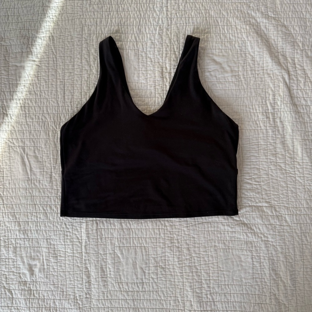 Women’s Light Support V-Neck Crop Sports Bra - All In Motion™ Black XXL 🖤